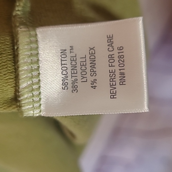 Garnet Hill Sage Green 1/4 Zip French Terry Comfort Dress XS Pockets - Picture 6 of 7